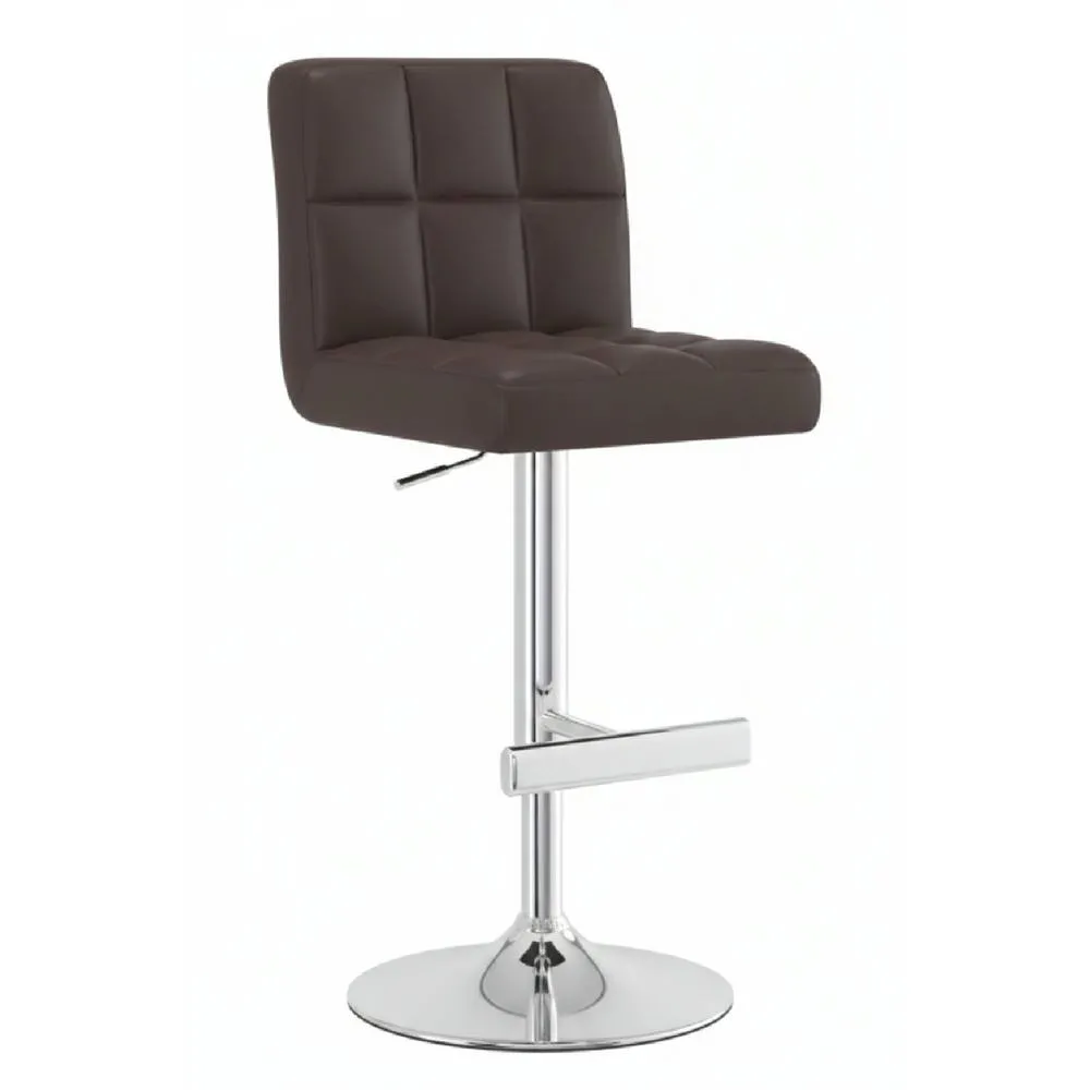 netfurniture Cuborn Brown Kitchen Breakfast Bar Stool Adjustable