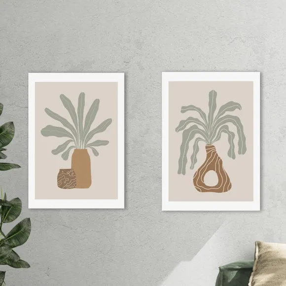 Set of 2 East End Prints Modern Vase Framed Prints 1