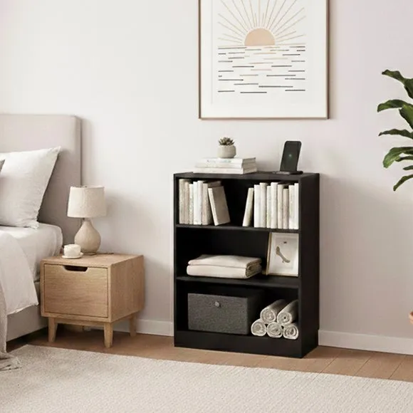 Cambridge 3 Tier Low Bookcase 3