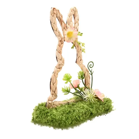 Eggstraordinary Gift Co. Faux Flower Standing Bunny Decoration 2