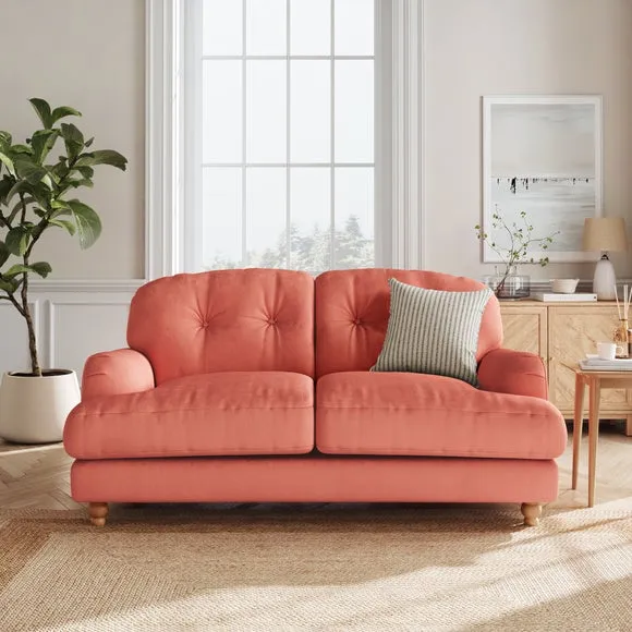 Martha Matte Plush Velvet 2 Seater Sofa 1