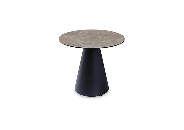 Amorim Round Lamp Table with Black Base