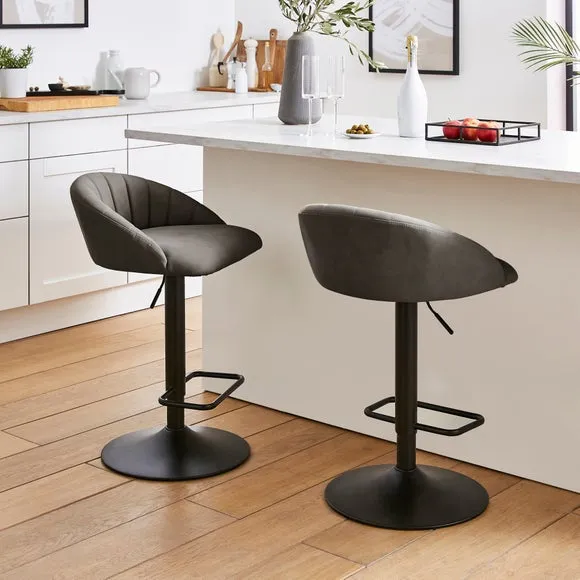 Lowen Adjustable Bar Stool, Faux Leather 2