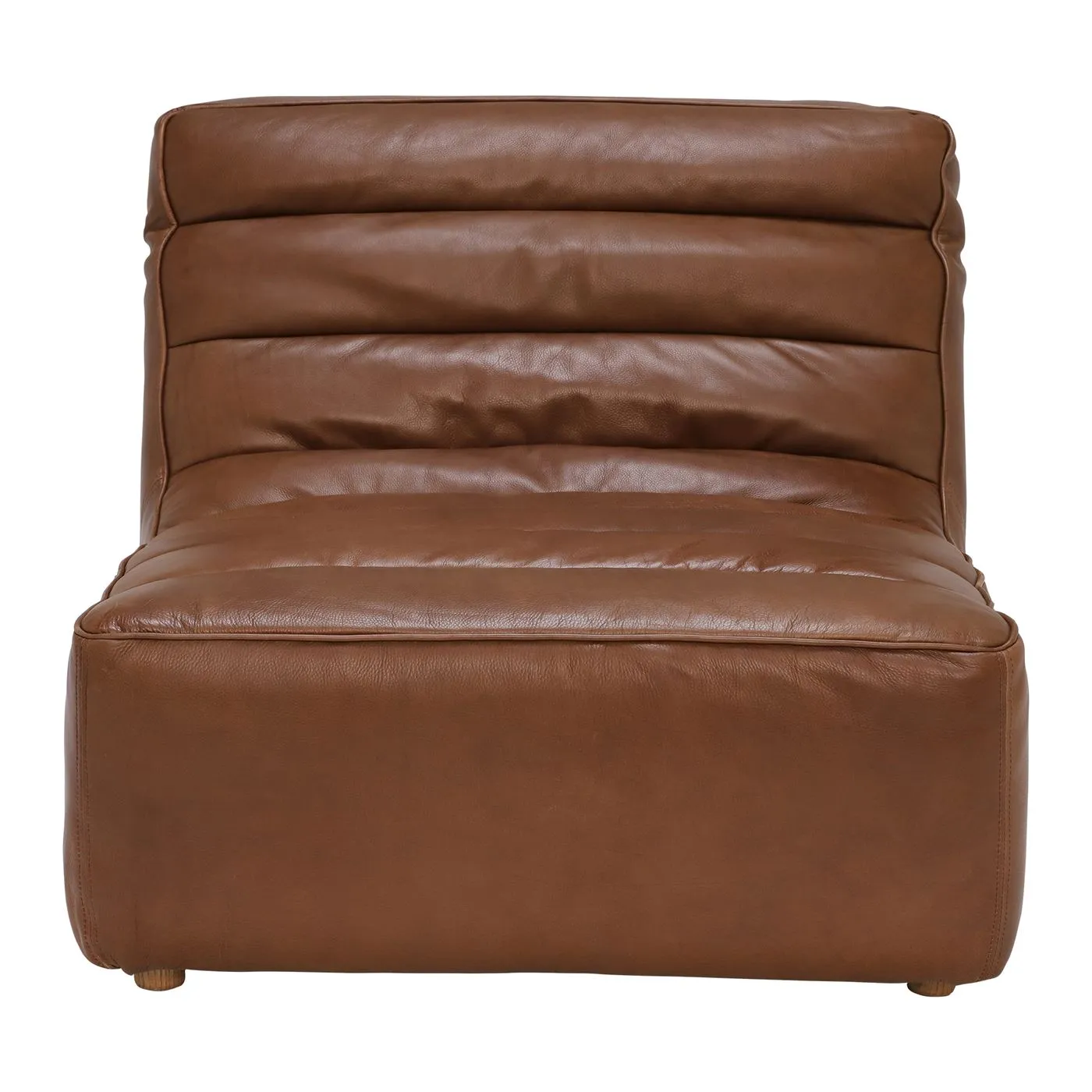 Timothy Oulton Shabby Sectional 1 Seater Modular Sofa, Brown Leather | Barker & Stonehouse 3