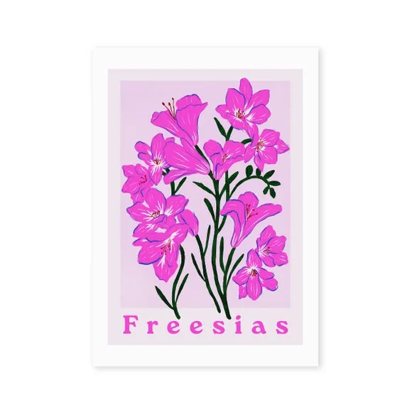 East End Prints Freesias Print 2