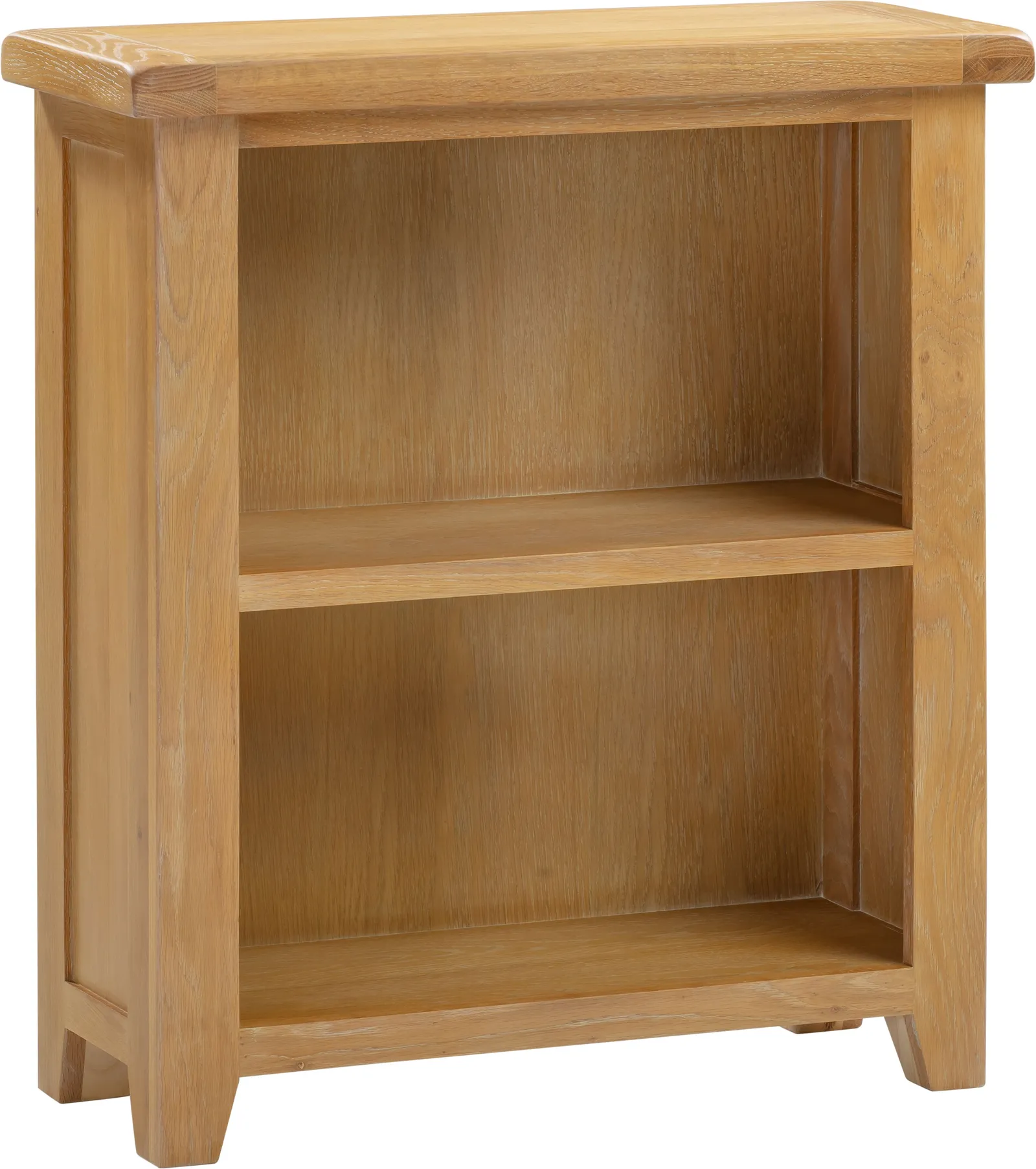 Seconique Windsor Natural Oak Low Bookcase (Fully Assembled) in Light Oak 2