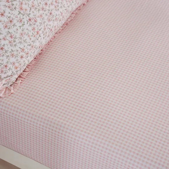 Set of 2 Ditsy Blooms 100% Cotton Fitted Sheets 2