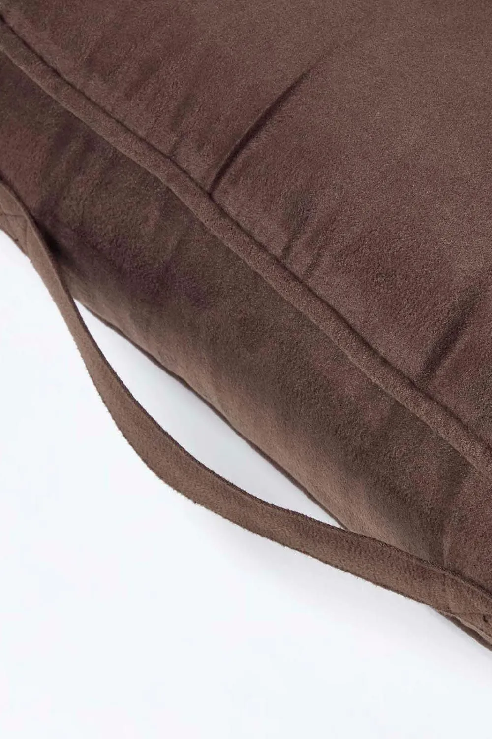 Homescapes Faux Suede Coccyx Cushion in Brown 4
