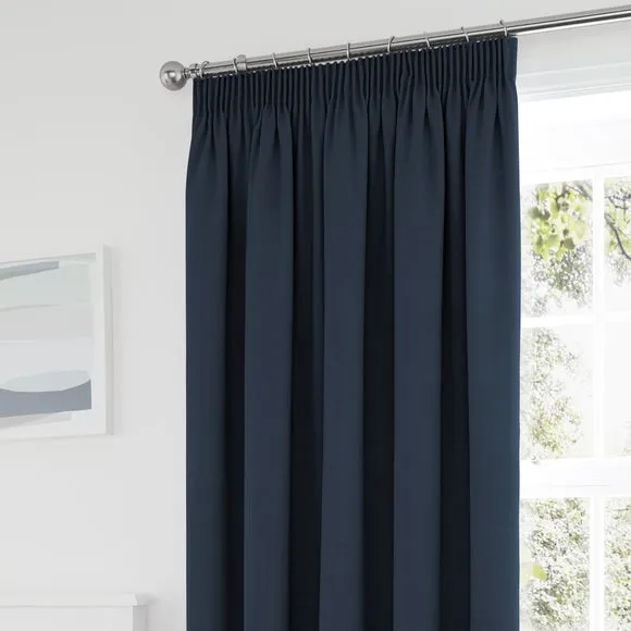 Tyla Blackout Pencil Pleat Curtains 1