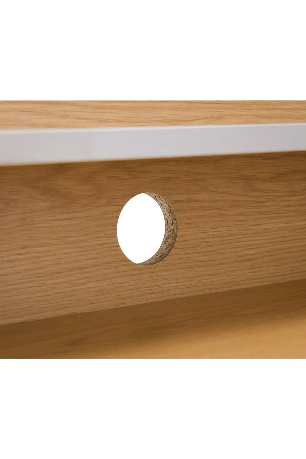 Julian Bowen Palmer Desk with Shelf in Light Oak 4