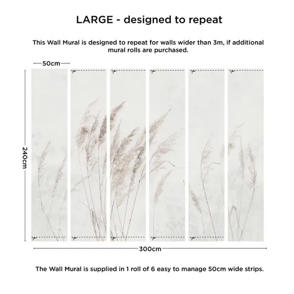 Pampas Grass Wall Mural 4