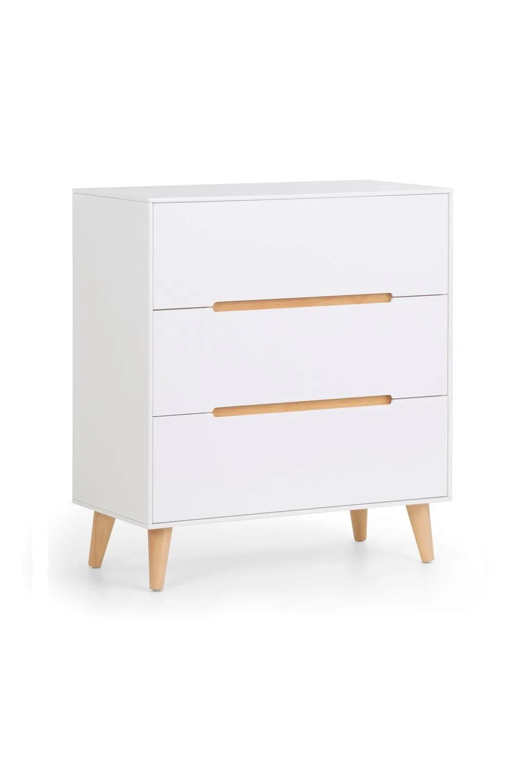 Julian Bowen Alicia 3 Drawer Chest in White 3