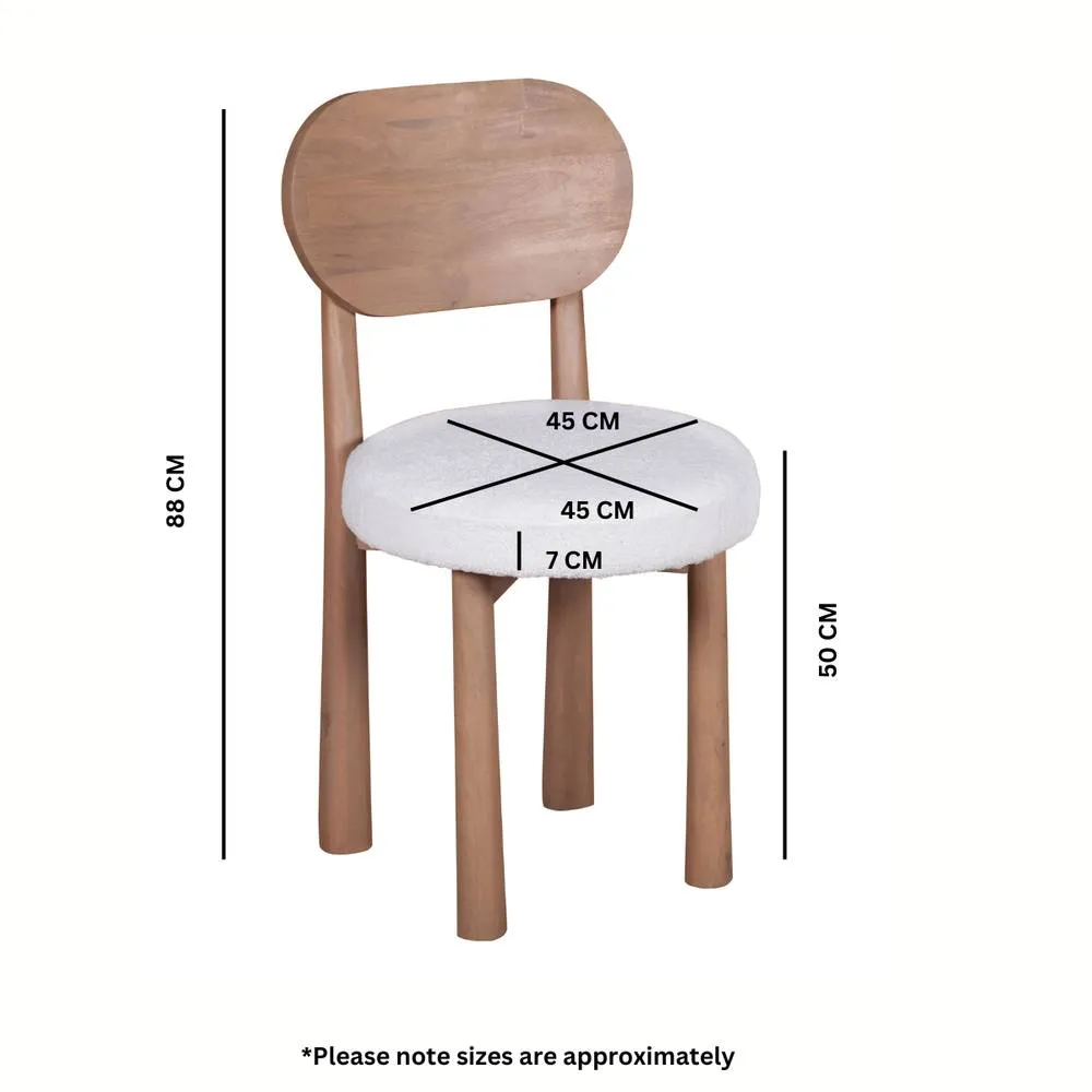 IH Design Jodhpur Solid Wood Dining Chair (Set Of 2) in Brown 5