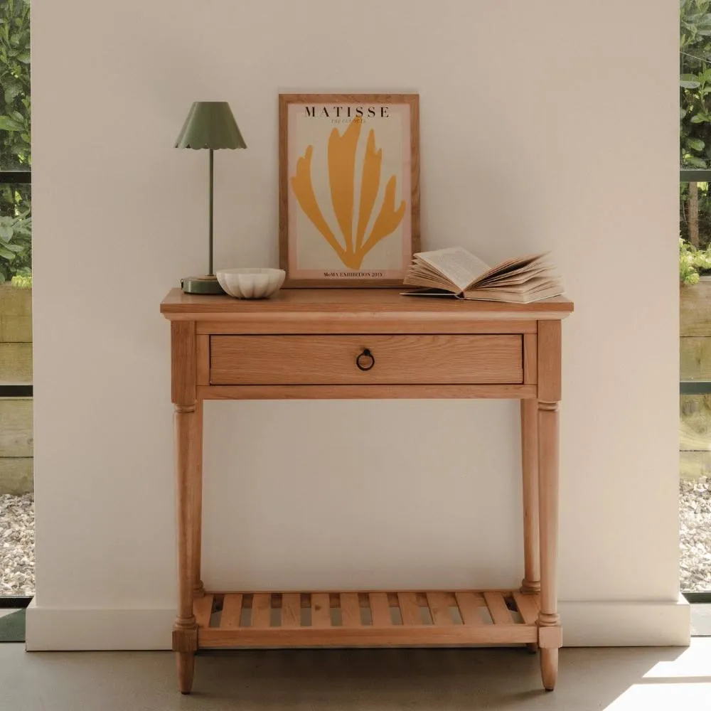 Statement Furniture Blenheim Oak Console Table - Small in Brown