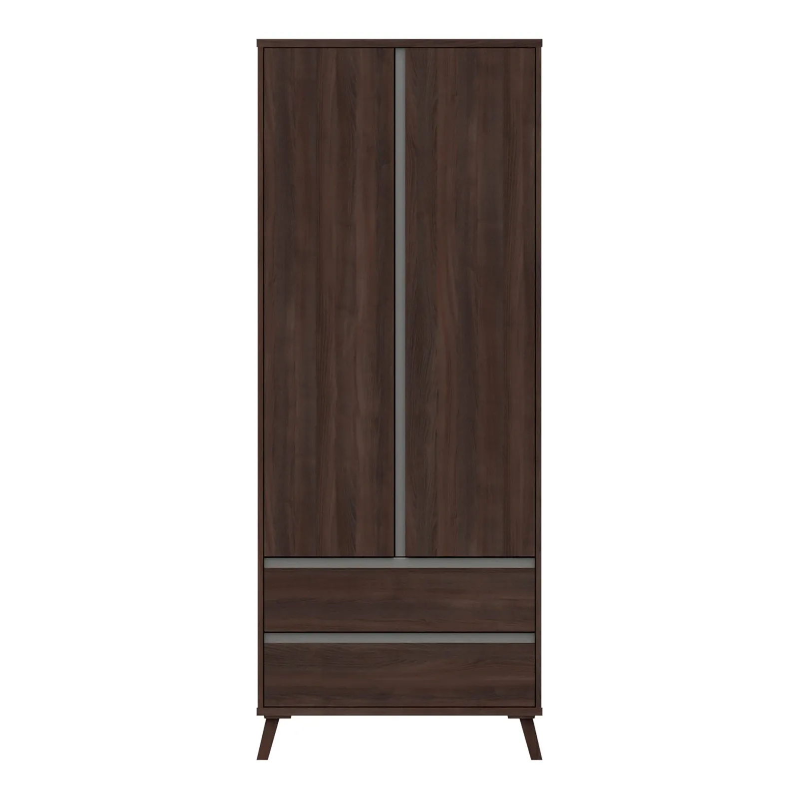 Jenson 2 Door Combi Wardrobe Brown