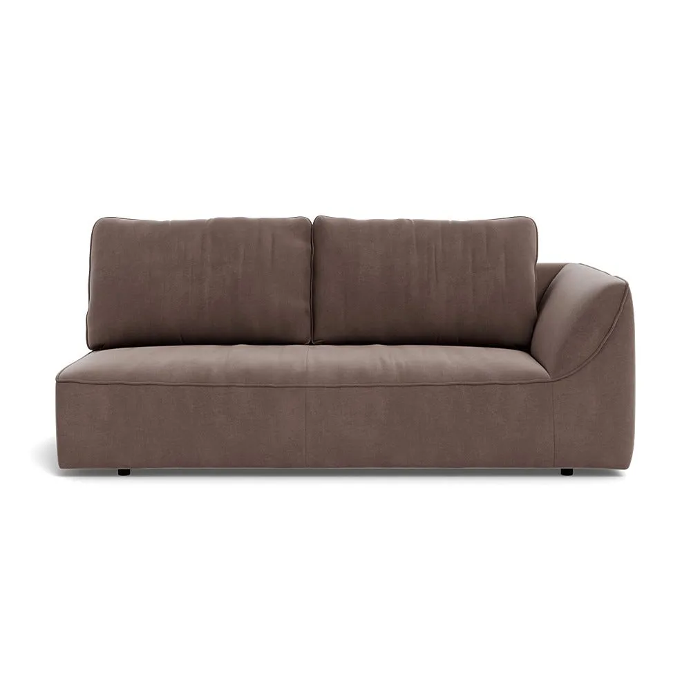 Heal's Morven Right Hand Facing 3 Seater Unit Smart Velvet Mouse 1