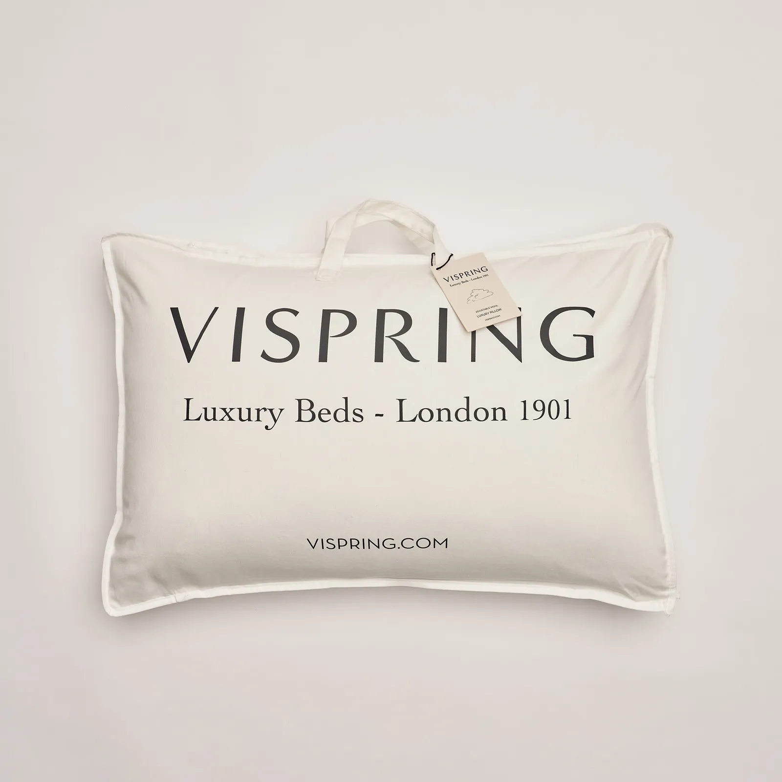 Vispring Wool Pillows75X50, White Fabric | Barker & Stonehouse 6