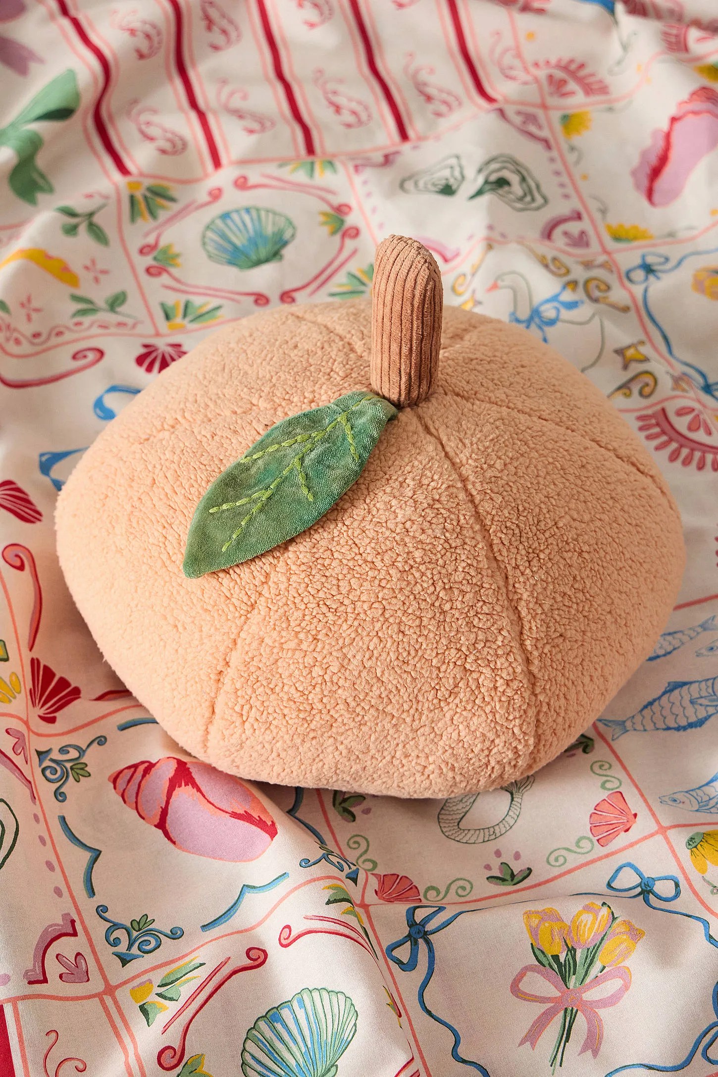 Peach Cushion - Orange