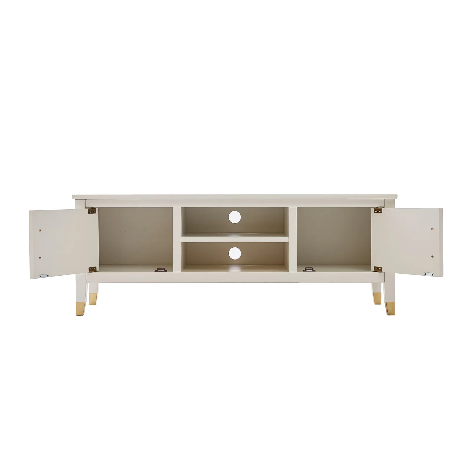 Cabinet Bits Palazzi 2 Door TV Unit H45 W120 D35cm in Off-White 3