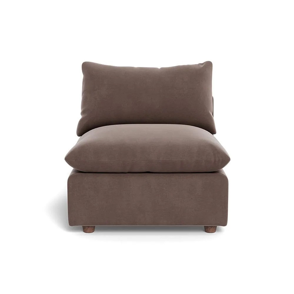 Heal's Astrid Single Unit Smart Velvet Mouse Natural Beech Feet