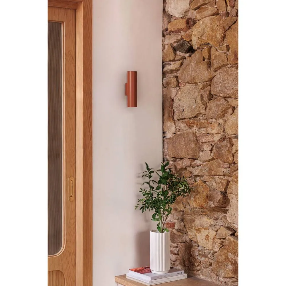 Netlighting Stan Up & Down Wall Lamp Terracotta 2