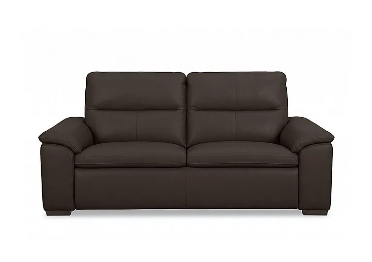 Relax 3 Seater Leather Sofa - Dark Chocolate - Sofas and Armchairs - In Time for Christmas