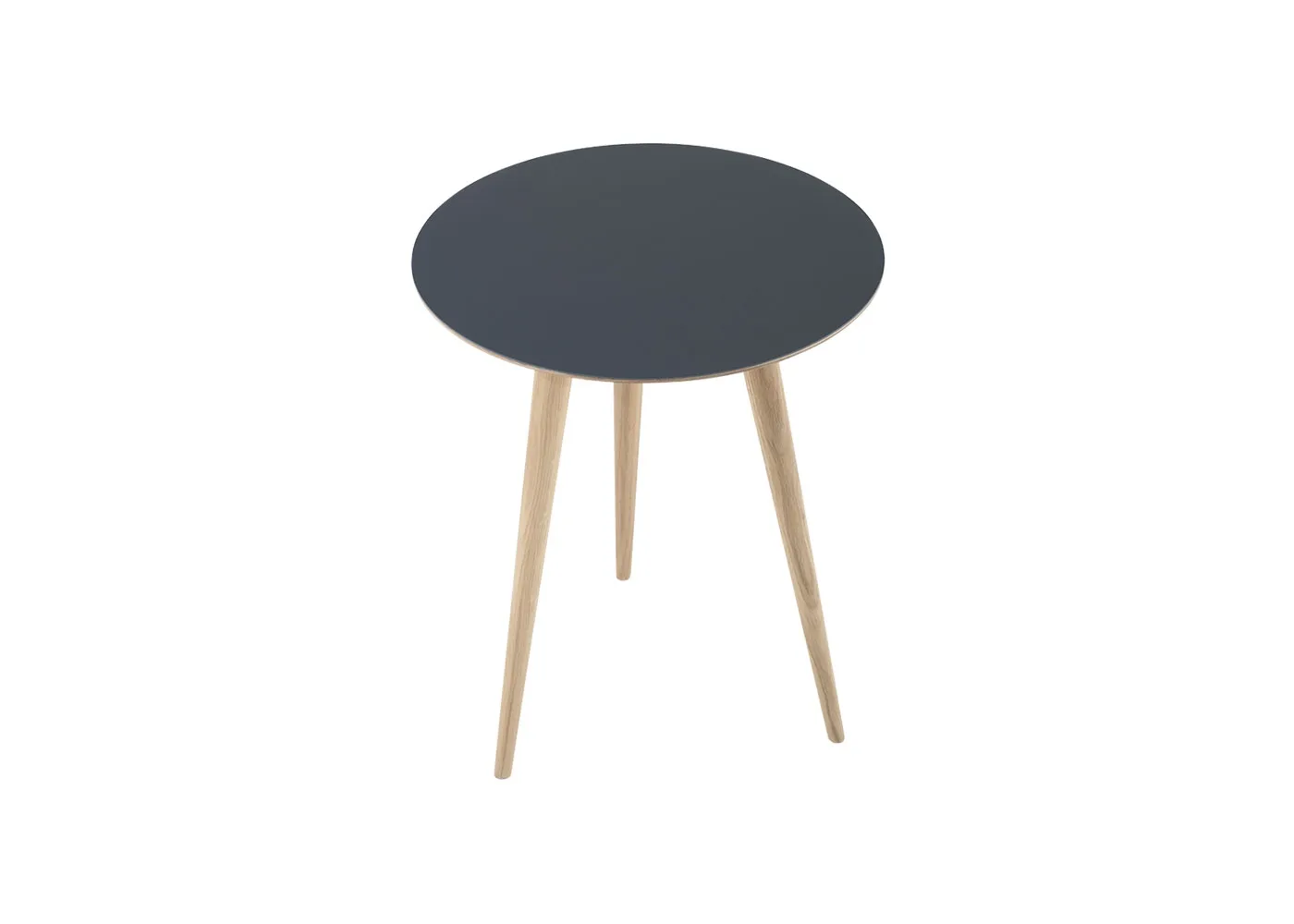 Gazzda Arp Side Table Dia 45cm Smokey Blue Linoleum 1