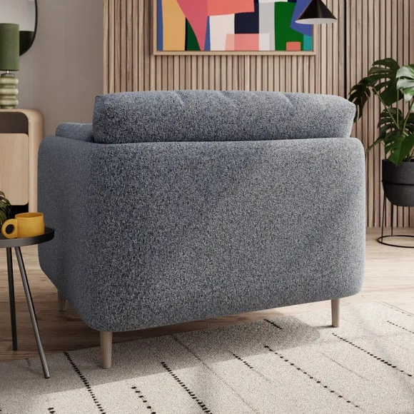 Armitage Navy Boucle Snuggle Chair 2