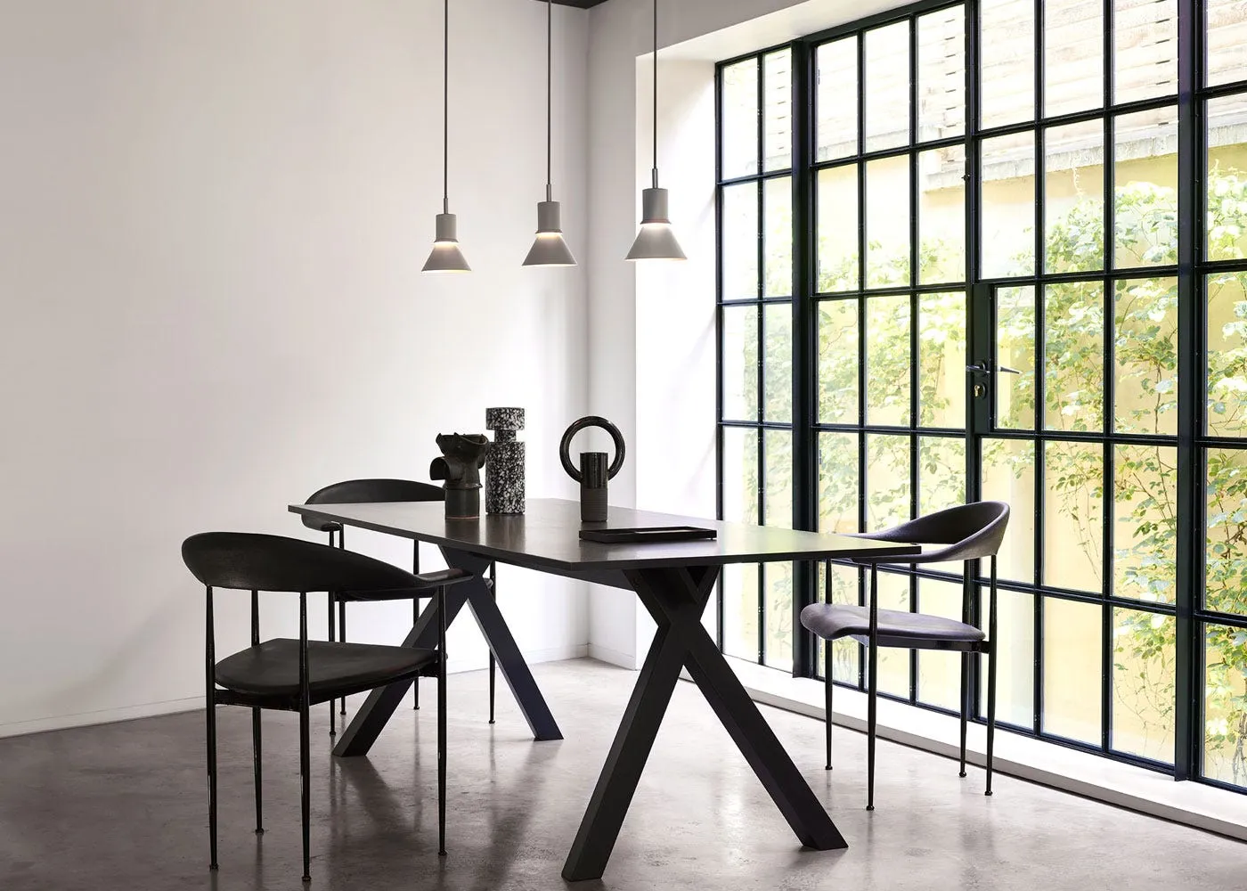 Anglepoise Type 80 Glass Pendant Light Matte Black/Opal White 3