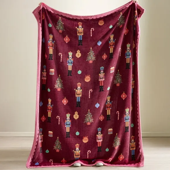 Catherine Lansfield Christmas Nutcracker Throw Blanket 3