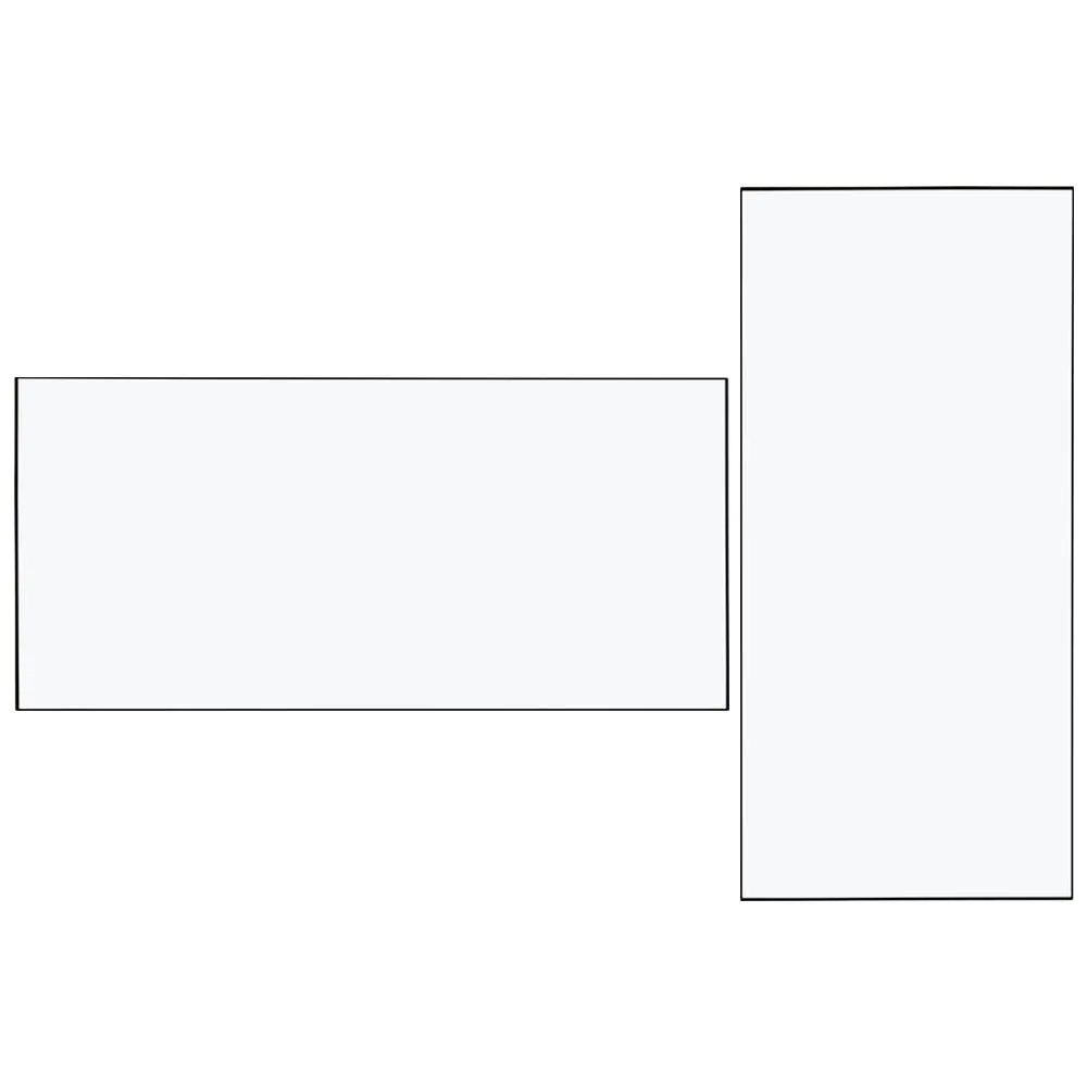 Heal's Fine Edge Mirror Rectangle 150x70cm Black 1