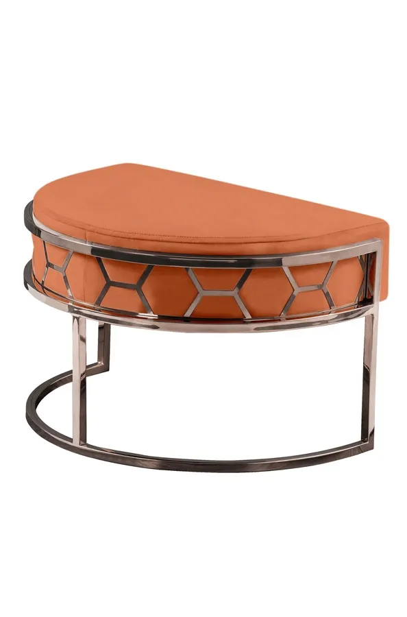 Alveare Footstool Copper - Orange
