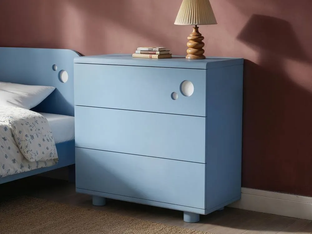 Flair Livana 3 Drawer Chest Blue 2