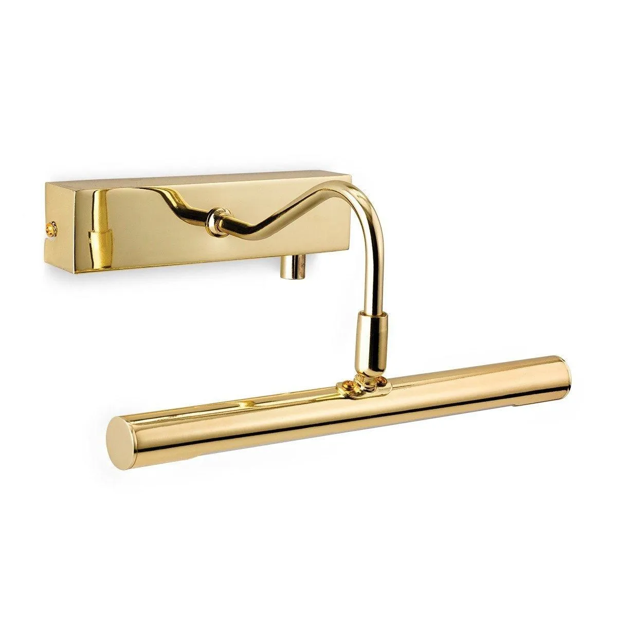 Netlighting LED 1 Light Picture Wall Light c w Dimmer Switch Polished Brass in Gold