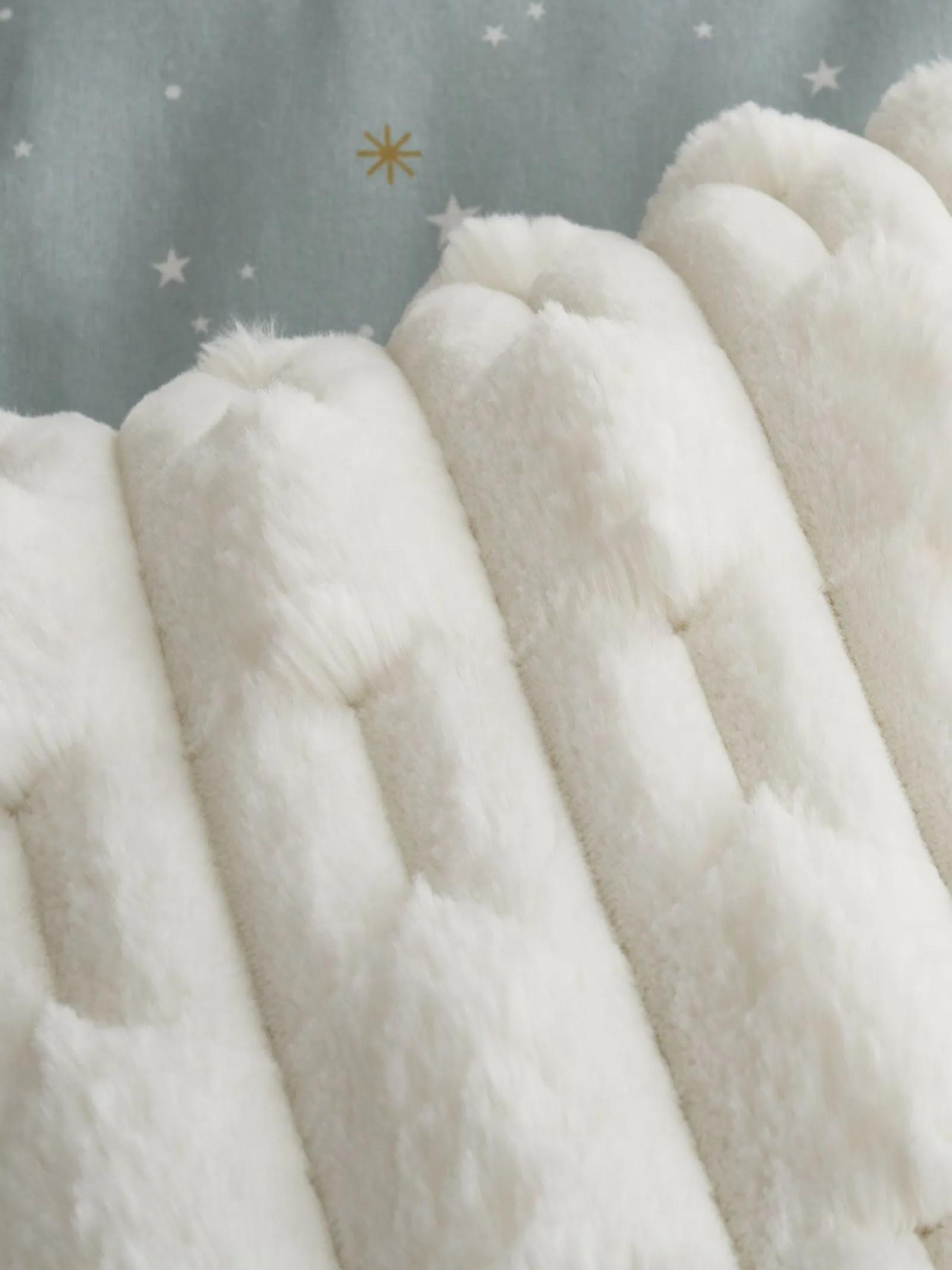 Bianca 'Carved Faux Fur' Cushion in Cream 3