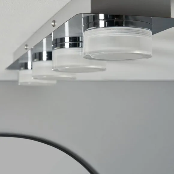 Bolton 4 Light LED Flush Ceiling Bar Light 3
