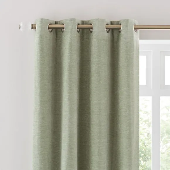 Vintage Chenille Eyelet Curtains 1