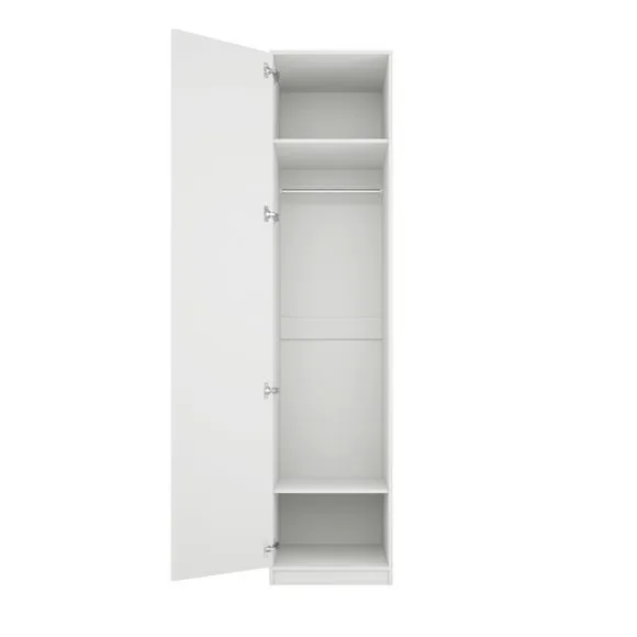 Austen Single Wardrobe, White 3