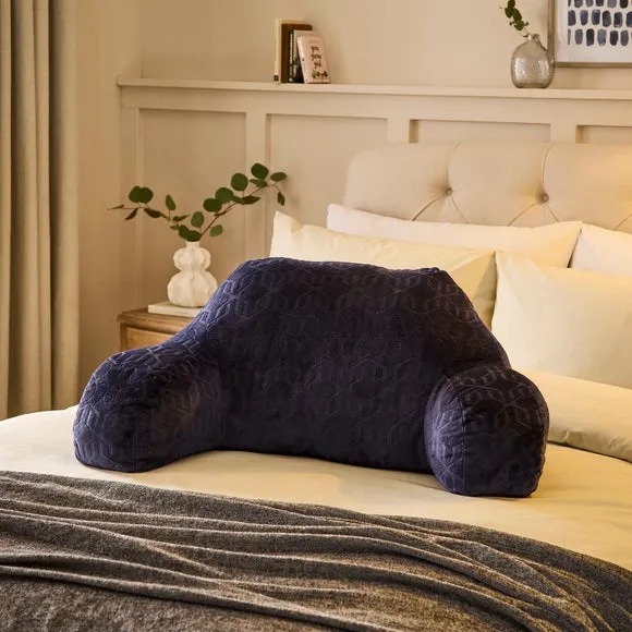 Billie Embossed Geometric Cuddle Cushion 1