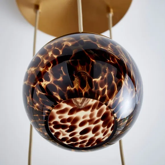 Kira 3 Light Tortoiseshell Cluster Ceiling Light 3