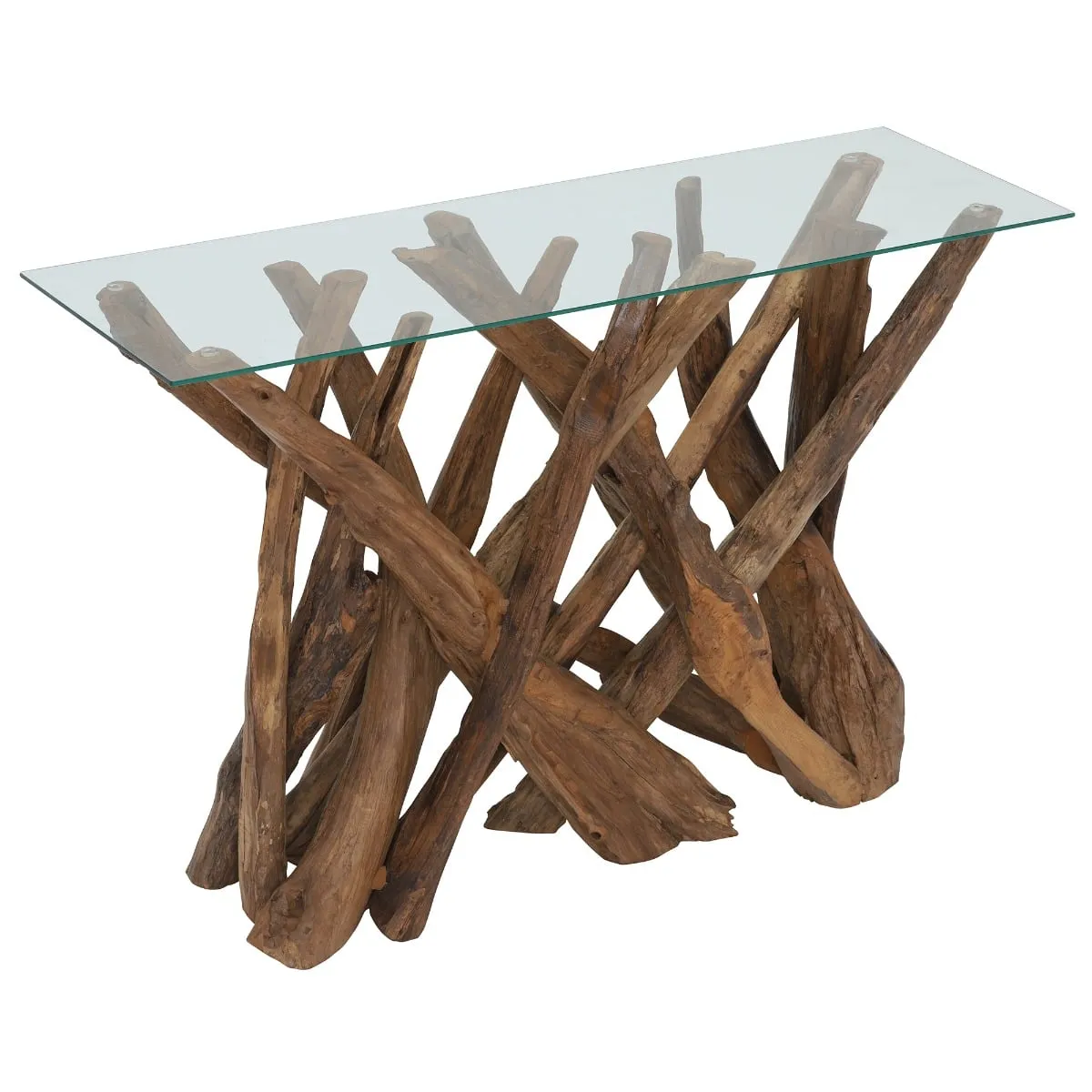 Whinfell Console Table, Brown Glass | Barker & Stonehouse 5