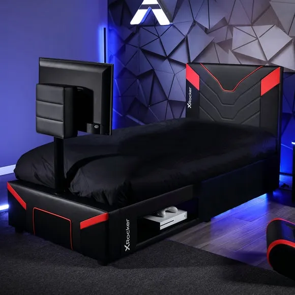 X Rocker Cerberus Twist TV Single Gaming Bed Frame 1
