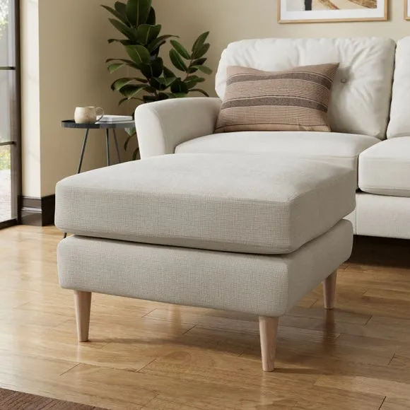Sven Soft Texture Chenille Footstool 1