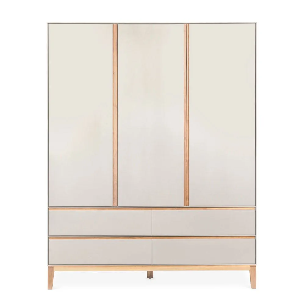 Heal's Lars Triple Wardrobe in Cashmere and Oak 2