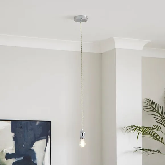 Charlie Industrial Adjustable Pendant Flex Ceiling Light Cable 1