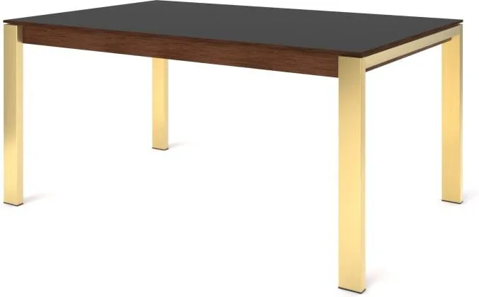 Custom MADE Corinna 6 Seat Dining Table, Grey HPL and Brass