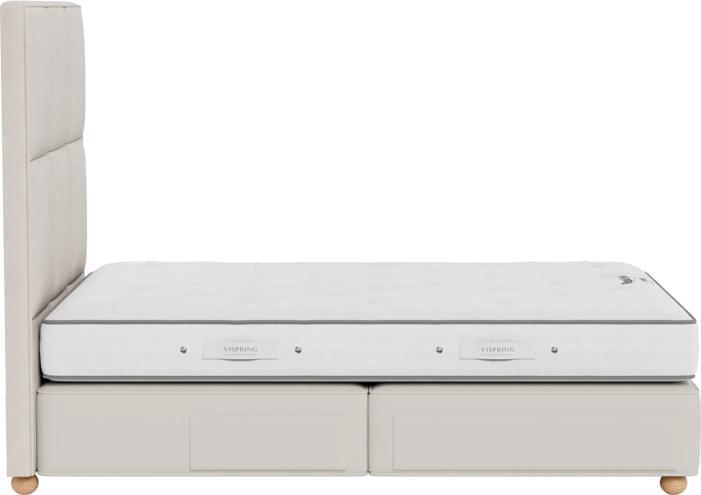 Vispring Regal Superb Soft Tension Divan Double Tk589 Steel 3