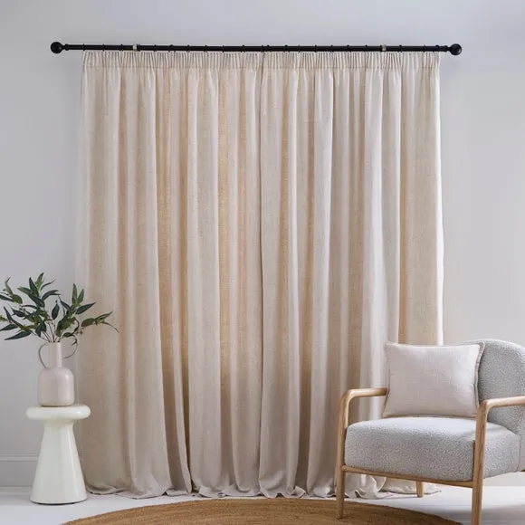 Linen Blend Pencil Pleat Curtains 4