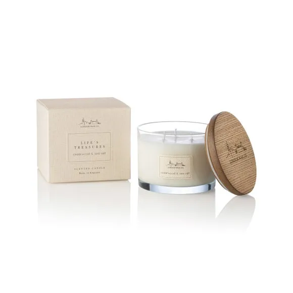 The London Wax Co Cedarwood & Sea Salt Multi Wick Candle