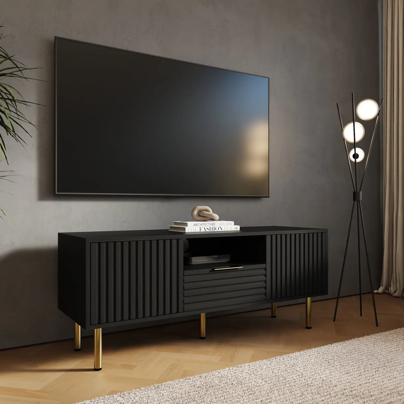 GFW Nervata TV Unit in Black 2